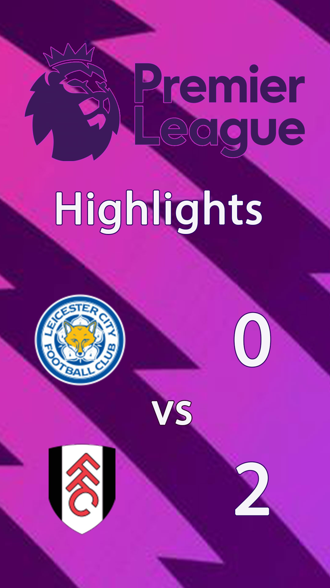 Leicester City 0 - 2 Fulham : Highlight Premier League 24/25