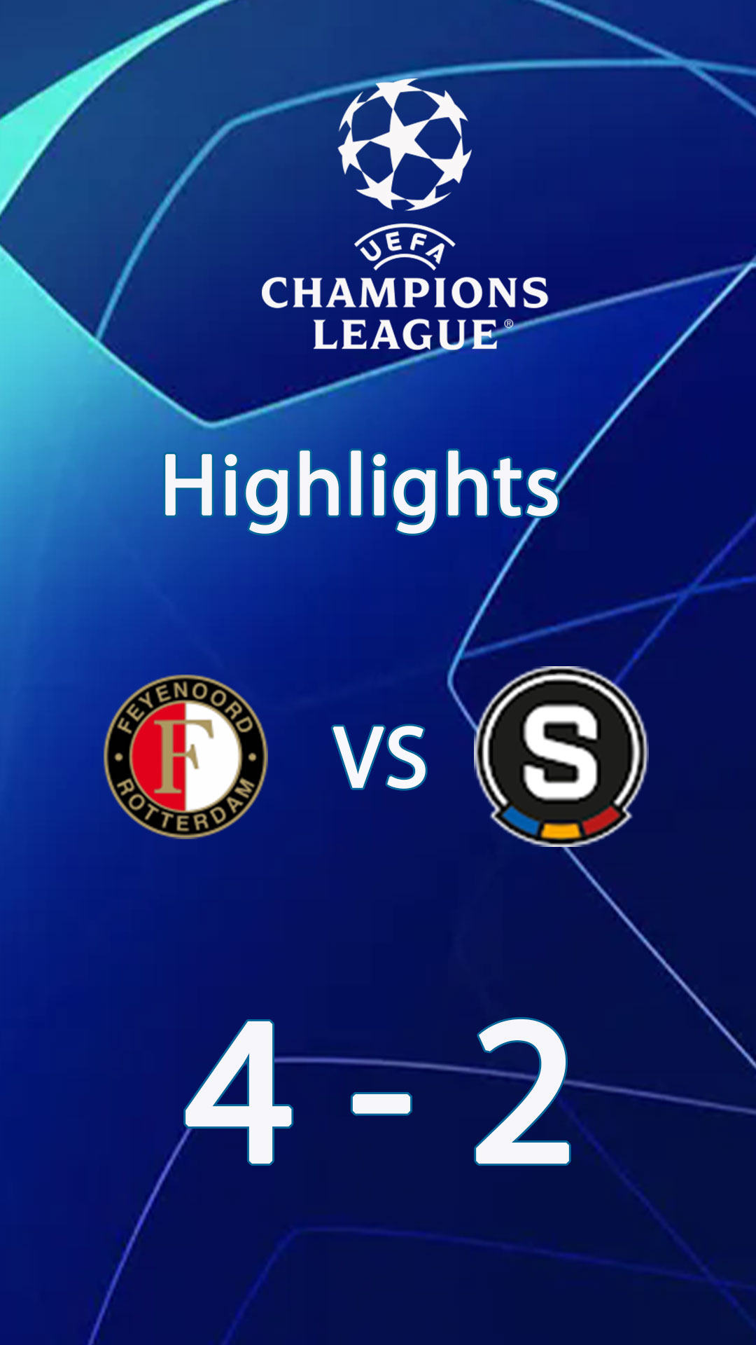 Feyenoord 4 - 2 Sparta Praha | Highlight Champions League 24/25